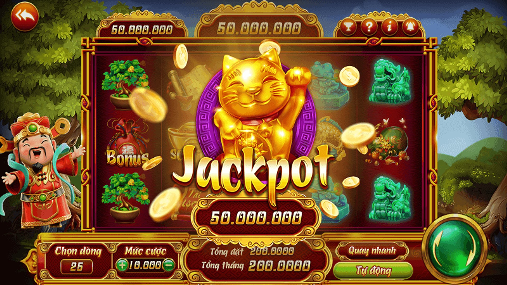 Máy đánh bạc SBOBET với jackpot lớn